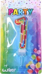 Fødselsdagslys tal 1 striber