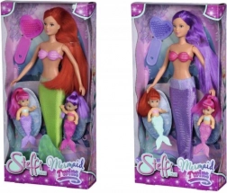 Dukken STEFFI Love havfrue med tvillinger