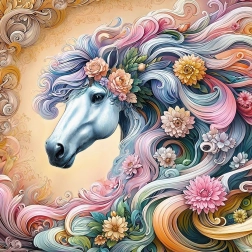 Puslespil Drømmehest 1000 Brikker Cherry Pazzi