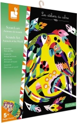 Janod skrabebilleder Verdens dyr mini