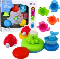 Interaktivt badelegetøj med springvand til børn