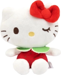 Hello Kitty Macedonia duftende plysbamse 12 cm – jordbær