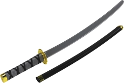 Samuraj sværd med skede