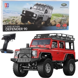 RC terrængående bil LAND ROVER DEFENDER 90 1:14 rød