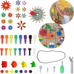 Masterkidz byggesæt med tilbehør med pinde, skruer og værktøj - 352 dele