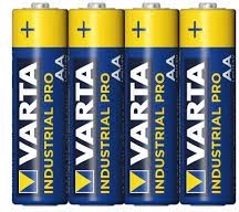 Alkaliske batterier VARTA Industrial Pro AA, 4 stk