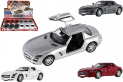 Modelbil Mercedes-Benz SLS AMG 13 cm med træk-op-mekanisme