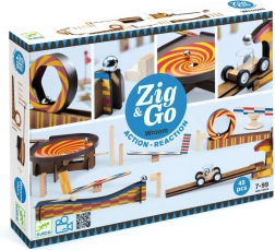 Djeco Zig & Go kuglebane i træ, 45 dele