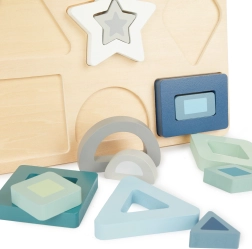 Træ-indsætningspuslespil – former Bieco