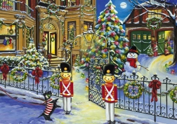 Puslespil Julehus 1000 brikker BLUEBIRD