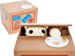 Interaktiv sparebøsse med killing, der snupper mønter