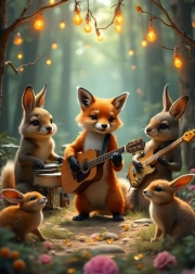 Puslespil Skovkoncert 300 brikker BLUEBIRD