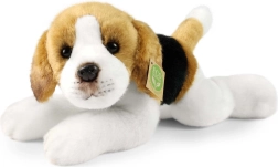 Plysbegle hund liggende 30 cm miljøvenlig