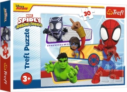 Puslespil 30 brikker – modige Spidey – MARVEL – Trefl