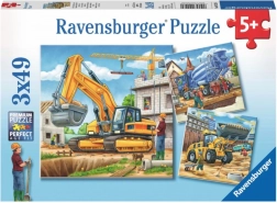 Puslespil store byggemaskiner Ravensburger