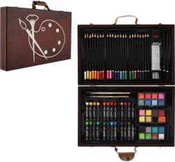 Kreativt sæt til maling i træetui