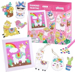 Diamantmalerisæt: Lamaer