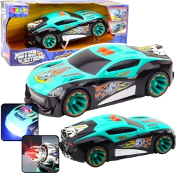 Racerbil med raket Lys- og lydeffekter