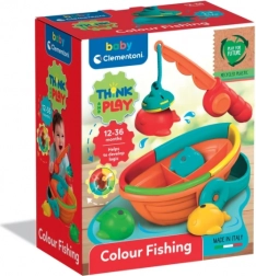 Logisk fiskespil med fiskestang og båd CLEMENTONI