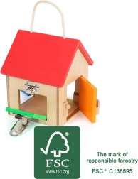 Låsehuset af FSC-træ small foot