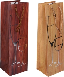 Gavepose til flaske i mellemstørrelse