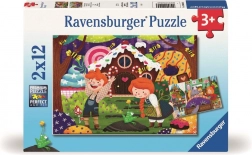 Ravensburger puslespil Eventyrenes magiske verden 2×12 brikker