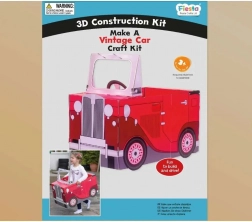 Fiesta Crafts 3D puslespil Vintage bil rød