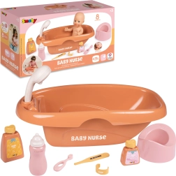 Smoby Baby Nurse badekar til dukker med tilbehør