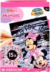 Skrabe-bog DISNEY MINNIE A5 – kreativt sæt 15 billeder