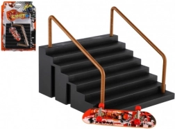 Fingerboard med trapper og gelænder 9 cm