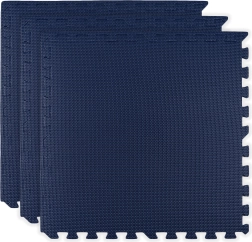 Skumunderlag HUMBI 180×60, store vandtætte puslespil, sikkert, 3 stk., mørkeblå