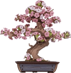 Træ 3D puslespil bonsai kirsebærblomst