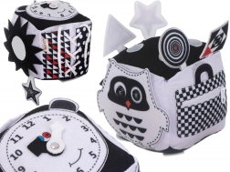 Uddannelsesmæssig sort-hvid kontrast sensorisk terning