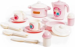 Rosa køkkensæt til to personer