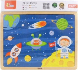 træpuslespil rum 24 brikker viga