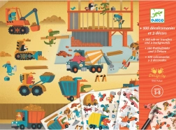 Sæt med overføringsbilleder Biler Djeco