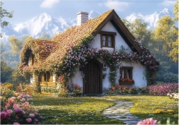 puslespil hytte i dalen 100 XL brikker