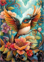 DINO puslespil Fugl XL 500 brikker