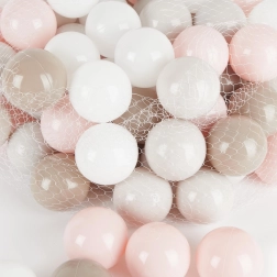 Sæt med Bieco legebolde - Cotton - 100 stk.