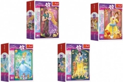 Mini puslespil DISNEY PRINCESS 54 brikker – 4 motiver