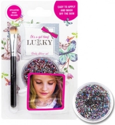 Lukky glitr-kropsgel med applikator