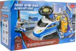 Interaktivt kørende polititog for børn 3+