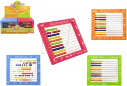 Børneabacus med 100 kugler, plast 19 × 16 cm
