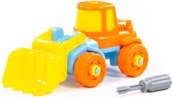 Didaktisk gravemaskine til børn med skruetrækker