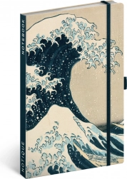 Notesbog NOTIQUE Katsushika Hokusai 13 × 21 cm, prikker