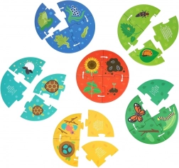 Petit Collage Puslespil Opdagerens Livscyklus