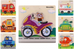 træpuslespil indsats køretøjer