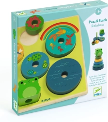 Puzz & Stack Regnbue fra Djeco