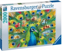 Puslespil 2000 brikker – påfuglelandskab RAVENSBURGER