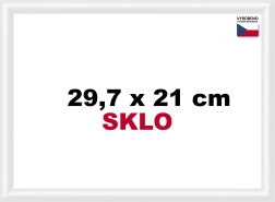 Plastikramme hvid 29,7x21 cm A4